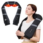 Neck And Back Massager With Heat - Deep Tissue Shiatsu Pillow For Pain Relief  I