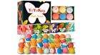 Bath Bombs Gift Set - 36 Organic Bath Bombs With Natural Essential Oils  Bath   
