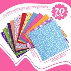 70 Pcs 10 X 10 Inch Cotton Fabric Squares Multicolor Quilting Fabric Bundles    