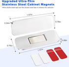 12 Pack Magnetic Cabinet Door Catch  No Drill Ultra Thin Cabinet Door Magnets