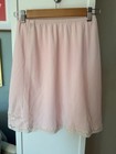 Lord   Taylor Vintage Pastel Pink Half Slip Skirt Crochet Floral Lace Trim M