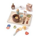 Robud Wooden Play Food Set For Kids-coconut Oats Montessori Kitchen Toys Gifts