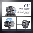 Neewer Lt32d 62  Carbon Tripod W 360   Head  Arca Qr  15   Leveling