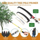 26  Manual Pole Saw Lightweight Tree Trimmers Long Handle Pruner Set Sharp Blade