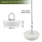 2pack Tub Stoppers Rubber Bathtub Stoppers Drain Plug 2  White