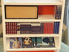 Vintage Lundby Wood Dollhouse Furniture Bookcase W books   Lps