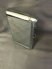 Silver Cigarette Case With Built In Lighter Metal Wallet 
