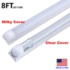 8ft Linkable Led Shop Light Fixture  T8 Integrated 8 Foot Led Tube Light Bulbs