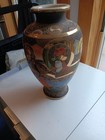 Vintage Japanese Satsuma Vase 14in Tall   380