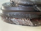 Schnauzer Dog Figurine 8-1 2   Tall Bronze By Christine Baldwin 88 - Beautiful  