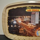  fabulous Las Vegas  Strip Metal Tin Tourist Souvenir Gift Shop Tray  Vintage