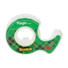 Scotch Magic Tape With Dispensers Transparent 0 75in X 350in Rolls - Lot Of 12