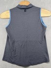 Footjoy Fj Pebble Beach Golf Links Sleeveless Golf Polo Shirt Blue Women   s L