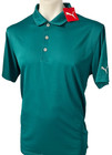Puma Golf Polo Shirt Large Gamer Green Lagoon Short Sleeve New
