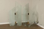 1980 s Art Deco Style Glass Four-panel Room Divider