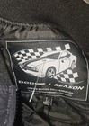 Dodge X Reason Bomber Jacket Limited Edition Racing Flame Black Blue Large