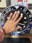 Rolex Gmt Master Ii Custom Batman Wall Clock  All Metal  14 Inch W bright Lume