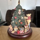 Disney Winnie The Pooh Christmas Tree Figurine With Piglet  Tigger  Eeyore