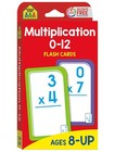 Multiplication 0-12 Flash Cards Elementary School Math Educational Learning New