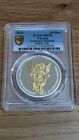 Rare 2022 Ukraine Archangel Michael Partial Gilt Silver Coin  pcgs Ms70 