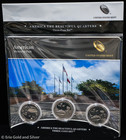2019 P D S 25c Atb American Memorial Park Quarters 3 Coin Set   Bu Proof