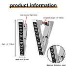 Norse Viking Runes Triangle Hoop Earrings For Men Women Huggie Hoops Ear Studs