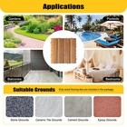 36pcs Hardwood Interlocking Patio Deck Tiles Wood Flooring Diy Outdoor 12  x12  