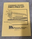 Vtg Studebaker-packard Parts Price List 1987 Catalog Newman   Altman