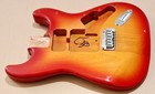 2004 Fender Squier Standard Stratocaster Body Cherry Sunburst Strat Guitar 1 3 4