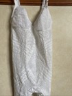 Vintage 44 B Rago  All In One Girdle Bodysuit Garters Body Briefer White Lace
