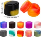 Bekith 100pcs 2ml Silicone Wax Containers Non-stick Multi Use Multicolored 