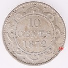 1872h Newfoundland 10 Cents - Fine - Cleaned Lot 18505