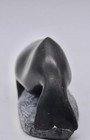 Vintage Inuit Soapstone Whale Carving sculpture   Signed  canada Govt  Sticker