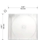 Sony Playstation 1 Ps1 Psone Dreamcast Replacement Clear Cd Disc Jewel Cases -50