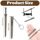 Qfgasre Ancient Sword Letter Opener With Sheath And Display Stand Decorative   