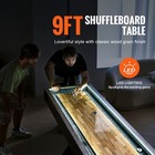 Uimoso 9ft Led Shuffleboard Table 2 In 1 Shuffleboard And Bowling Combo Game Set