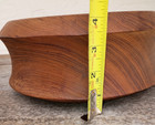 Exquisite Hand Turned Carved Wood Bowl Thailand 10  Wide X 4  High