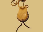Native American Deerskin Leather Medicine Bag  Buckskin Necklace Pouch  2 