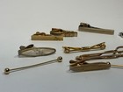 Vintage Tie Bar Collection In Silver And Gold Tone Some Signed Hickok Swank