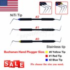 Dental Sybronendo Endo Buchanan Hand Plugger Tips Filling Obturation 0  1  2  Fe