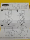 Rubbermaid 6181-00 Locking Janitor Supplies Yellow Cart Cabinet For 6173 Cart