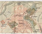 1930 Original Vintage Map Of City Of Tivoli   Lazio   Italy With Street Index