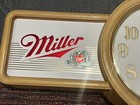 Vintage  1986  Miller Beer Clock Advertising Bar Sign Mancave  High Life