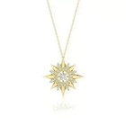Women s 2ct Round Cut Lab-created Diamond Beauty Pendant 14k Yellow Gold Plated