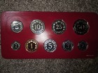      1977 Republic Of Malta 9-coin Decimal Franklin Mint Proof Set Km  Ps3