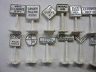 Lot Of 13 Marx     Lionel Scale O O-27 Display Yard   Road Signs  3 Misc Stop