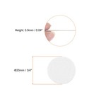 48pcs Round Adhesive Felt 20mm 3 4  Craft Stickers Non-woven Fabric White