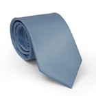 Men s Classic Satin 3 15  Soild Color Necktie Wedding One Size Dusty Blue