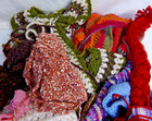 Yarn Lot Of Unfinished Projects  Knitting   Crochet Can Be Unraveled For Diy