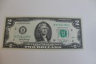 Uncirculated Two Dollar Bill Sequential Order Crisp  2 Notes Protective Sleeve